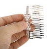 Unique Bargains Women's Faux Pearl Bow Tie Hair Insert Comb Gold Tone 1 Pc - 3 of 3