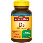Nature Made Vitamin D3 1000 IU (25 mcg), Bone Health and Immune Support Tablet