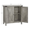 WhizMax Farmhouse Sideboard Buffet Cabinet, Small Storage Cabinet with 2 Doors and Adjustable Shelves - 2 of 4