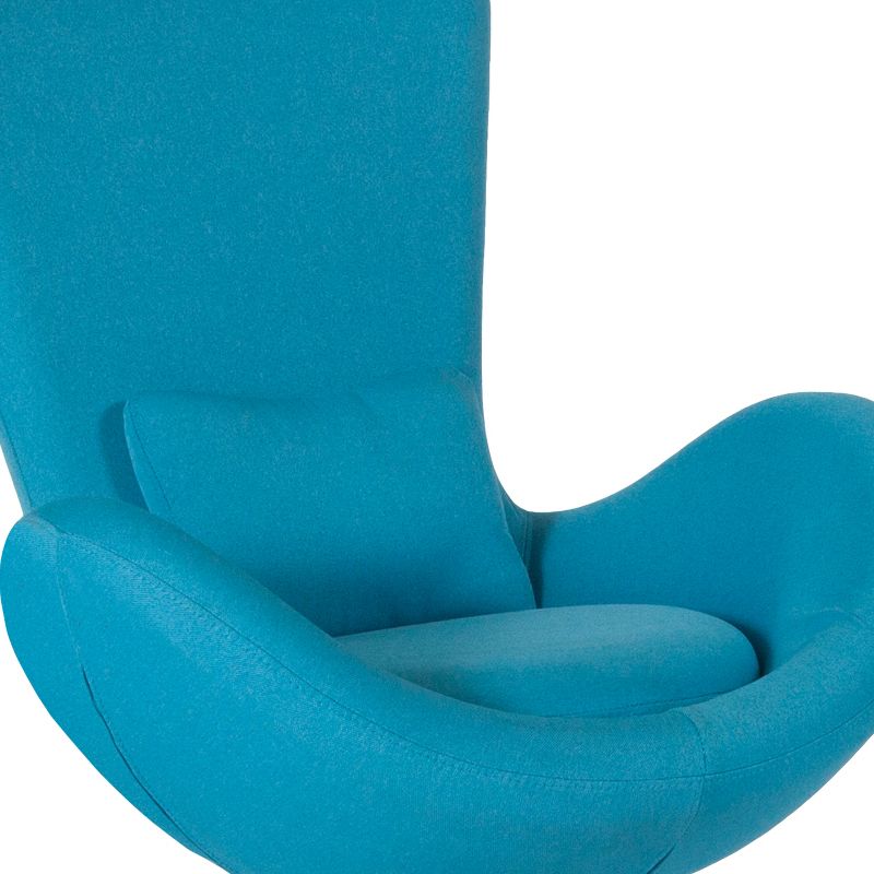 Flash Furniture Egg Series Side Reception Chair with Bowed Seat, 5 of 11