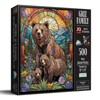 Sunsout Griz Family Stained Glass Bears 500 pc   Jigsaw Puzzle 71801 - 2 of 4