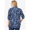 Woman Within Plus Size Rayon 7-Day Pintucked Tunic Blouse - 3 of 4