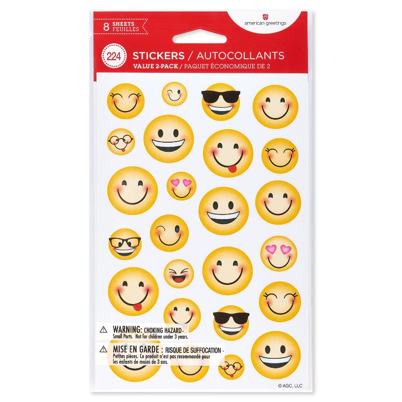 224ct Smiley Emoji Stickers, 2 of 6