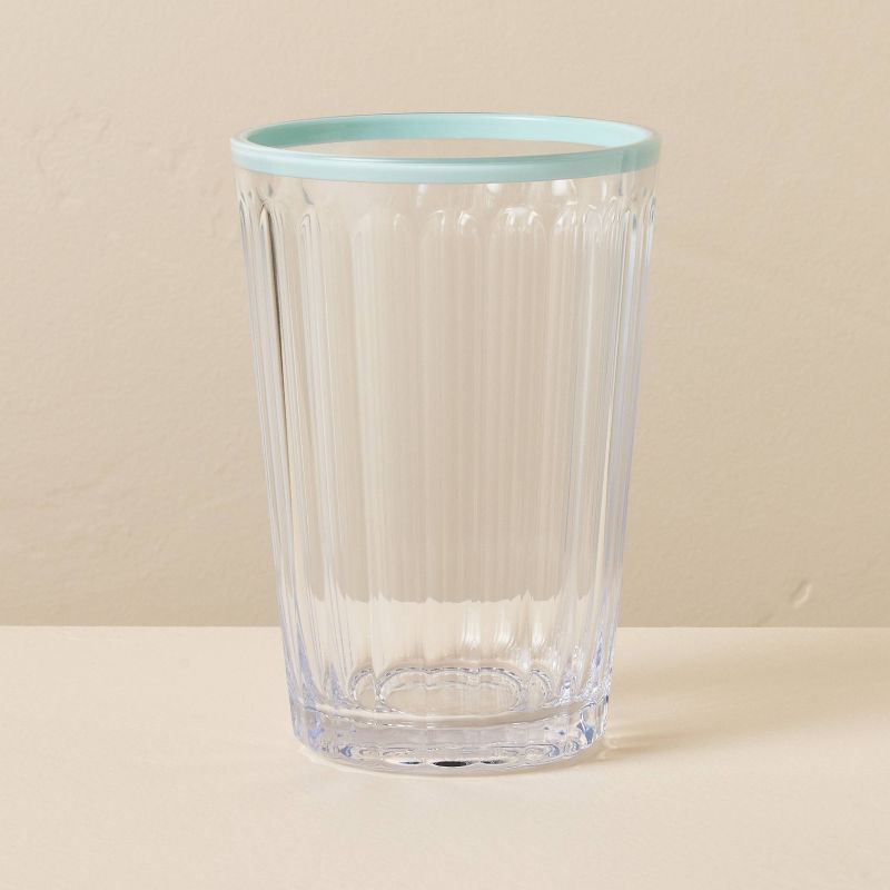 14.5oz Ribbed Plastic Tall Tumbler - Hearth & Hand™ with Magnolia, 1 of 4