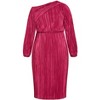 Women's Plus Size Jay Off Shoulder Dress - cherry | CITY CHIC - 4 of 4