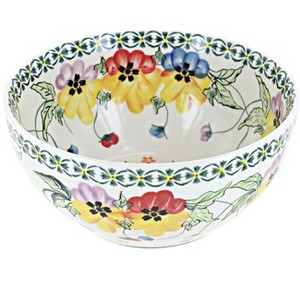 Blue Rose Polish Pottery 304 Millena Cereal Bowl - 1 of 2
