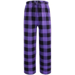 Ekouaer Boys Pajama Pants Long Sleep Soft Elastic Waist Bottoms Plaid Lounge With 2 Pockets 4-14 Years - 1 of 4