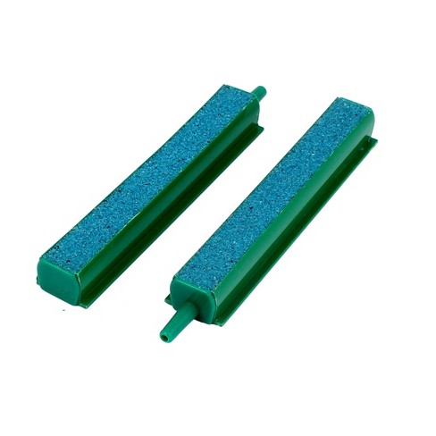 Unique Bargains Aquarium Diffuser Mineral Bubble Release Air Stone Airstone Bar 4.5" Green 2 Pcs - image 1 of 3