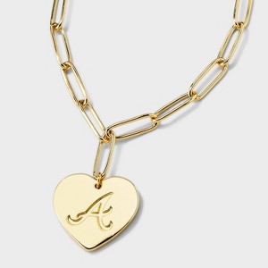 Bijoux Sport by Luv Aj MLB Gold Logo Heart Coin Pendant Necklace - 1 of 4