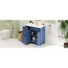 Okak 36" Bathroom Vanity Set with Ceramic Sink, Space-Smart Cabinet with Double-Decker Drawers & Soft Close Doors, Adjustable Shelves - 3 of 4