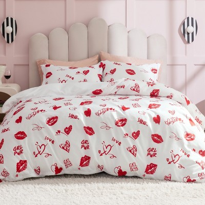 Bedsure | 2-3 Pcs Marilyn Monroe Reversible Patterned Duvet Cover Set
