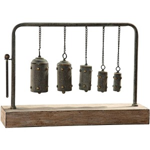 Uttermost Bianzhong 18 3/4" Wide Chinese Metal Musical Gong Chimes - 1 of 2