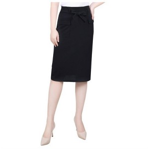 NY Collection Womens Crepe Pencil Peasant Skirt - 1 of 1