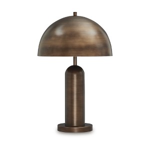 Signature Design by Ashley Wendfield Metal Table Lamp, Antique Copper Dome, Modern Accent Lighting - 1 of 4