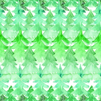 Waterleaf Paper Co. 100% Biodegradable, Compostable and Dissolvable Christmas Wrapping Paper, Pine Tree Collage, 18" W x 47" L (approx 6 sq-ft)