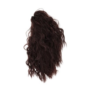 Unique Bargains Women's Nature Long Hair Ponytail Wig Clip 13.78inch Flaxen 1 Pc - 1 of 4