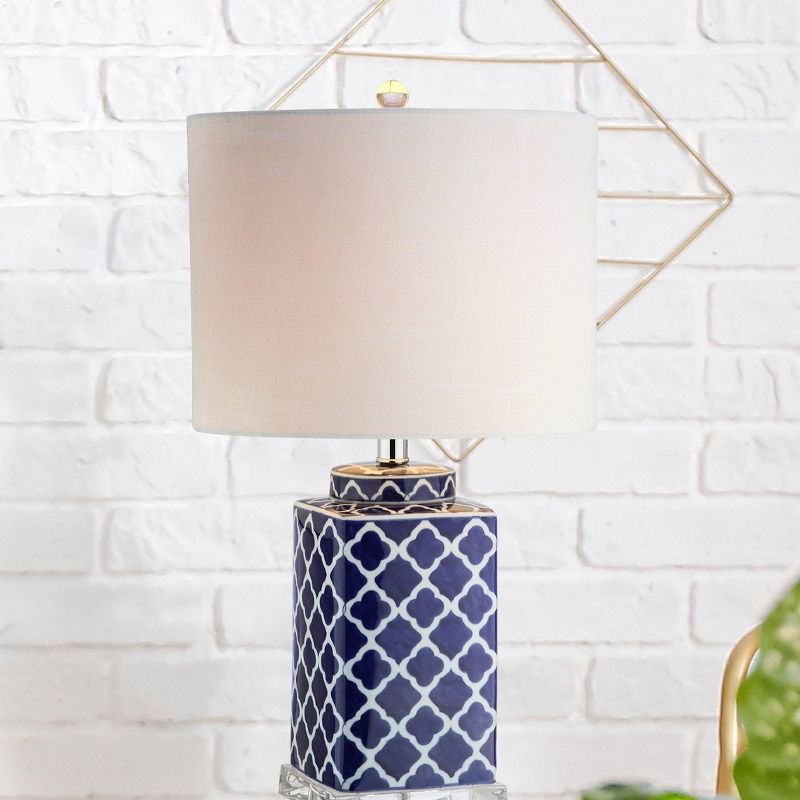 23&#34; Clarke Chinoiserie Table Lamp (Includes LED Light Bulb) Blue - JONATHAN Y, 6 of 7