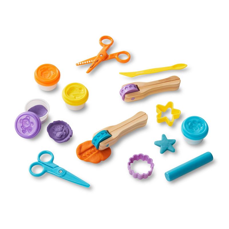 Melissa &#38; Doug Cut, Sculpt, and Roll Clay Play Set With 8 Tools and 4 Colors of Modeling Dough, 5 of 14
