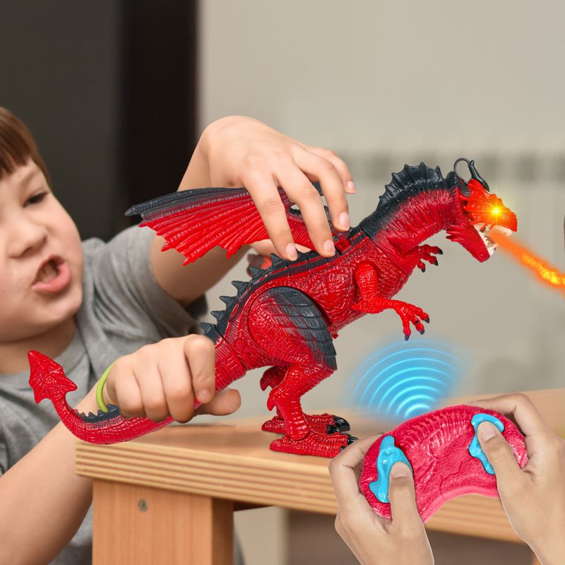 Contixo DR3 RC Dragon Dinosaur Toy -Walking Robot Dinosaur Toy with Light Up Roaring & Spraying Effect for Kids, 3 of 20