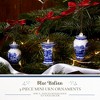 Spode Blue Italian Mini Urn Ornaments, Set of 3, Hanging Ornaments for Christmas Décor, Made of Porcelain, Floral Holiday Vase Decorations - 2 of 4