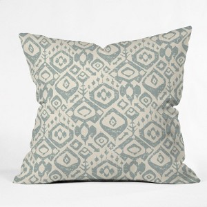 Sharon Turner Lezat Dapple Square Throw Pillow Beige - Deny Designs, Beige Blue