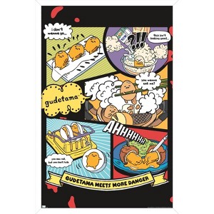 Trends International Gudetama - More Danger Framed Wall Poster Prints - 1 of 4
