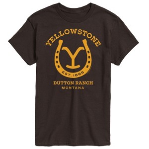 Men's - Yellowstone - Horseshoe Lockup Short Sleeve Graphic T-Shirt - 1 of 4