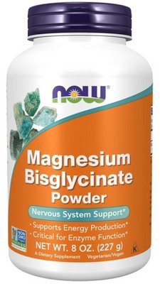 Magnesium Bisglycinate Powder by Now Foods  -  8 oz Powder