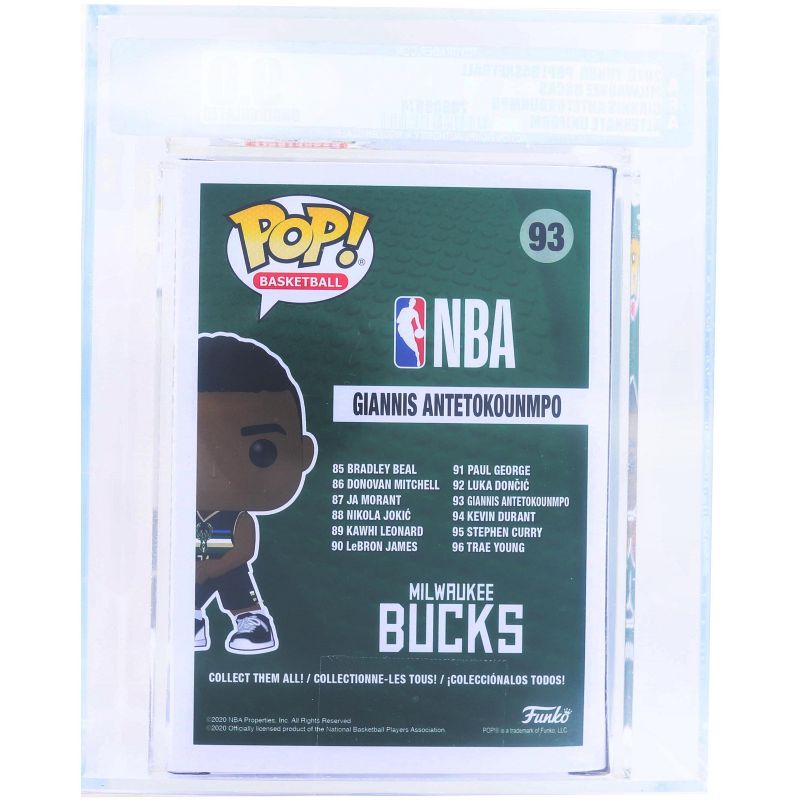 Funko Milwaukee Bucks NBA POP | Giannis Antetokounmpo (Alternate) | Rated AFA 9.25, 2 of 4