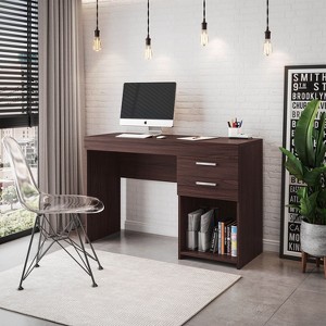NicBex Home Office Desk with 2 Drawers,Computer Desk with Storage,Game Table,Vanity Table,Computer Desk for Bedroom,Studying Room - 1 of 4
