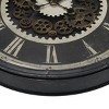 GlasFlength Wall Clocks Non Ticking Clock Digital Wall Clock Silent Vintage Decorative Wall Clocks for Living Room, Brown, 30"*3.25"*30" - 4 of 4