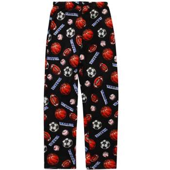 Target Boys Blue Brown Gingerbread Ninjas Candy Canes Fleece Pajama Pants  XS 4-5