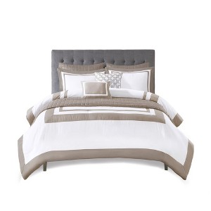 Gracie Mills Isiah 8-Piece Soft Brushed Microfiber Comforter and Quilt Set - 1 of 4