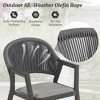 Outdoor Dining Set, 59 Inch Patio Furniture Set with PE Wicker Chairs, All-Weather Resistant Aluminum - 3 of 4