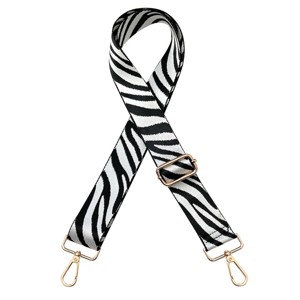 Wrapables Wide Adjustable Crossbody Handbag Strap, Women's Replacement Bag Strap for Purses, White Zebra Print - 1 of 4