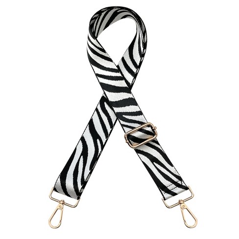 Wrapables Wide Adjustable Crossbody Handbag Strap, Women's Replacement Bag Strap for Purses, White Zebra Print - image 1 of 4