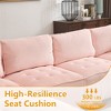 U-Shaped Corduroy Sectional Sofa with Reversible Chaise, Deep Seat & Durable Support - 3 of 4