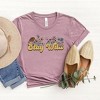 Simply Sage Market Women's Stay Wild Colorful Flowers Short Sleeve Graphic Tee - 3 of 4