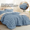2-3 Pcs Tufted Boho Comforter Set Bed Set GentleSoft Farmhouse Shabby Chic Embroidery Bedding - 2 of 4