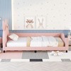 Whisen Twin Size Upholstered Daybed with Carton Ears Shaped Headboard - image 3 of 4