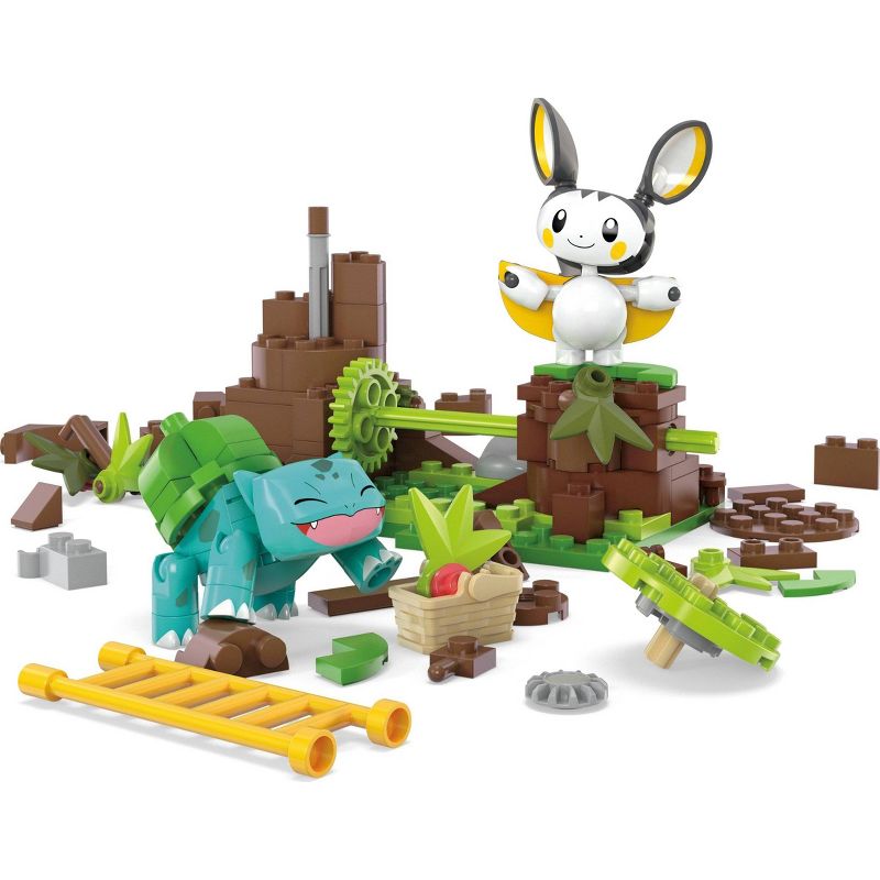 MEGA Pokemon Emolga and Bulbasaur&#39;s Charming Woods Building Toy Kit - 194pc, 4 of 7