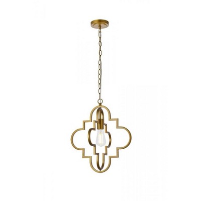 Elegant Lighting Sandara 1 light pendant in brass
