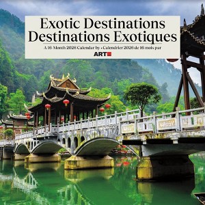 Trends International 2026 Exotic Destinations Bilingual French 12"x12" Wall Calendar - 1 of 4