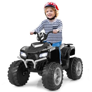 Honeyjoy 24V Kids Ride-On Electric ATV 4-Wheeler Quad Car with Wireless Connection Black/Blue/Pink/Red/Purple - 1 of 4