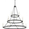 Quoizel Lighting Doran 15 - Light Chandelier in  Mottled Black - 4 of 4