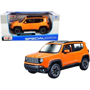 Jeep Renegade Orange Metallic with Black Top "Special Edition" 1/24 Diecast Model Car by Maisto - 1 of 3