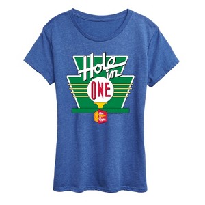 Women's Price is Right Hole In One Short Sleeve Graphic T-Shirt - Heather Royal Blue - X-Large - 1 of 4