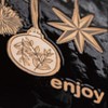 10.25"L Sullivans Holiday 'Enjoy' Christmas Trivet, Black, Indoor Christmas Decor - 2 of 4