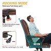 FDW Ergonomic Executive Office Chair with Premium PU Leather Upholstery Adjustable Height and Lumbar Support Swivel and Rolling Casters Perfect - 4 of 4