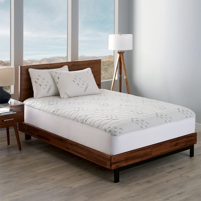 Standard White Bamboo Memory Foam Hypoallergenic Pillow Set